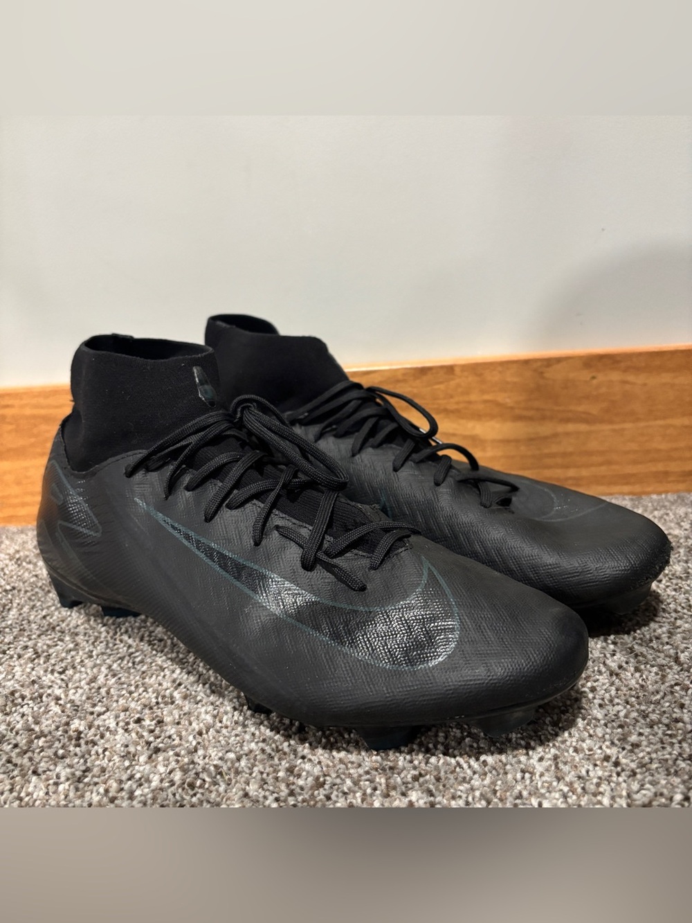 Nike Mercurial Superfly 10 Academy MG High-Top Soccer Cleats Blk 10 FQ1456-002